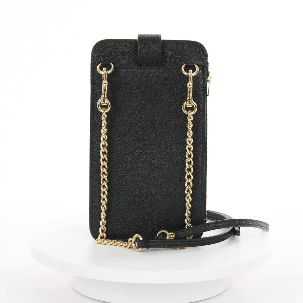 Coach Crossgrain Leather Phone Crossbody Bag